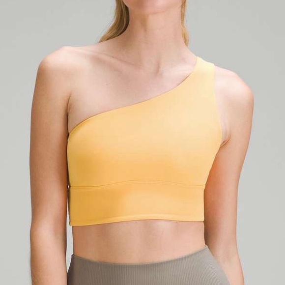 MATCHING SET Lululemon Mango Dream Hotty Hot HR Shorts & BNWT Asymmetrical Bra - Picture 1 of 5